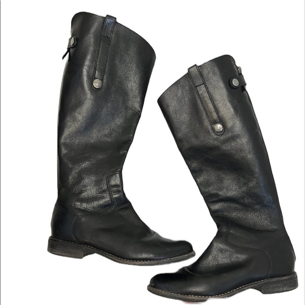 Matisse Black Leather Over-the-Knee Riding Boots